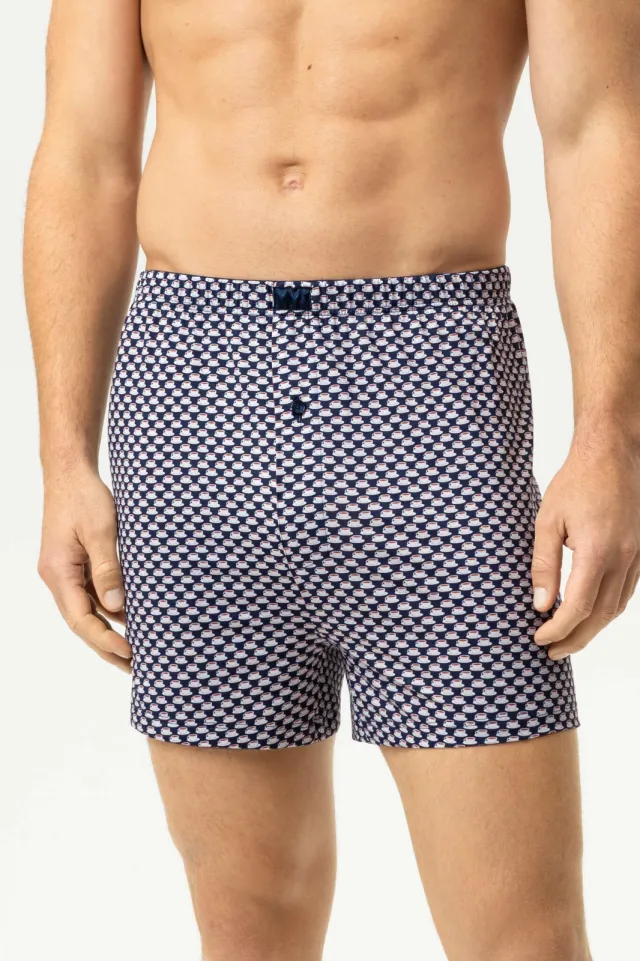 Mey Boxershort Serie Espresso Lovers Marineblauw