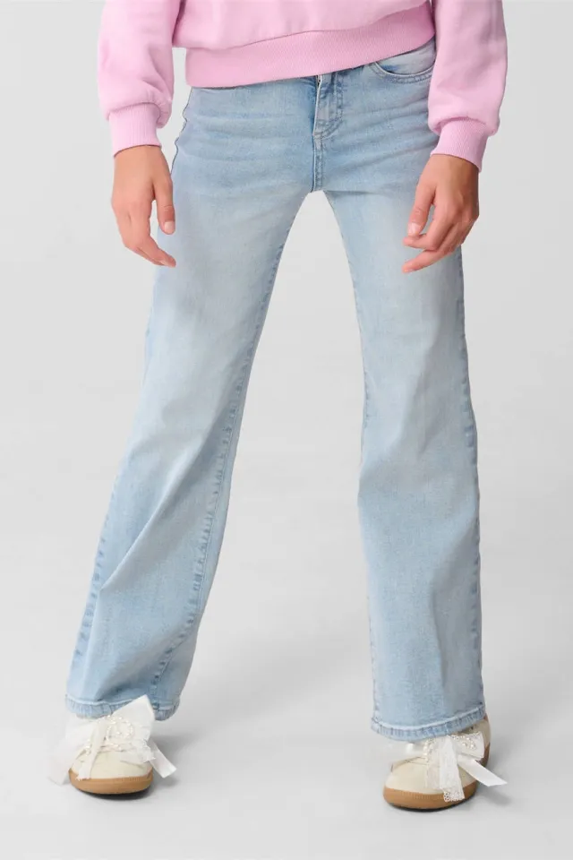 Shoeby high waist flared jeans light blue denim Lichtblauw