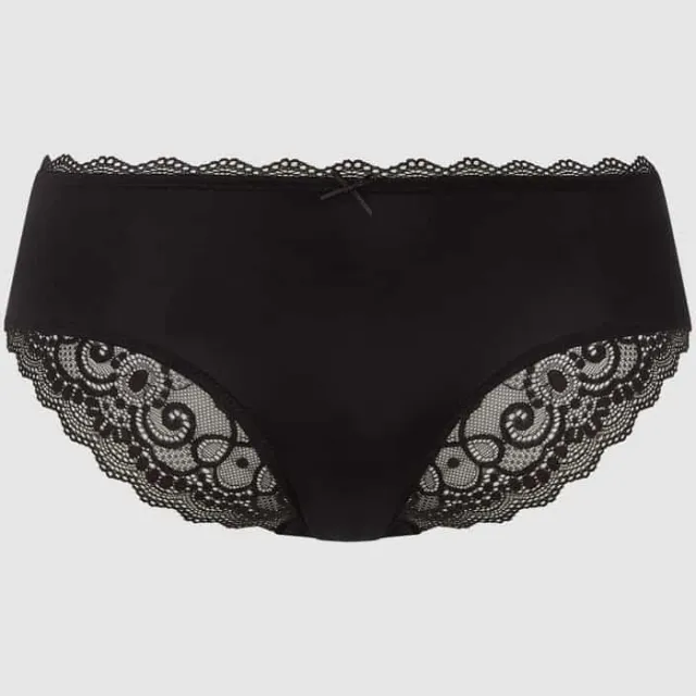 Mey Heupslip met kanten inzet zwart, foto 2