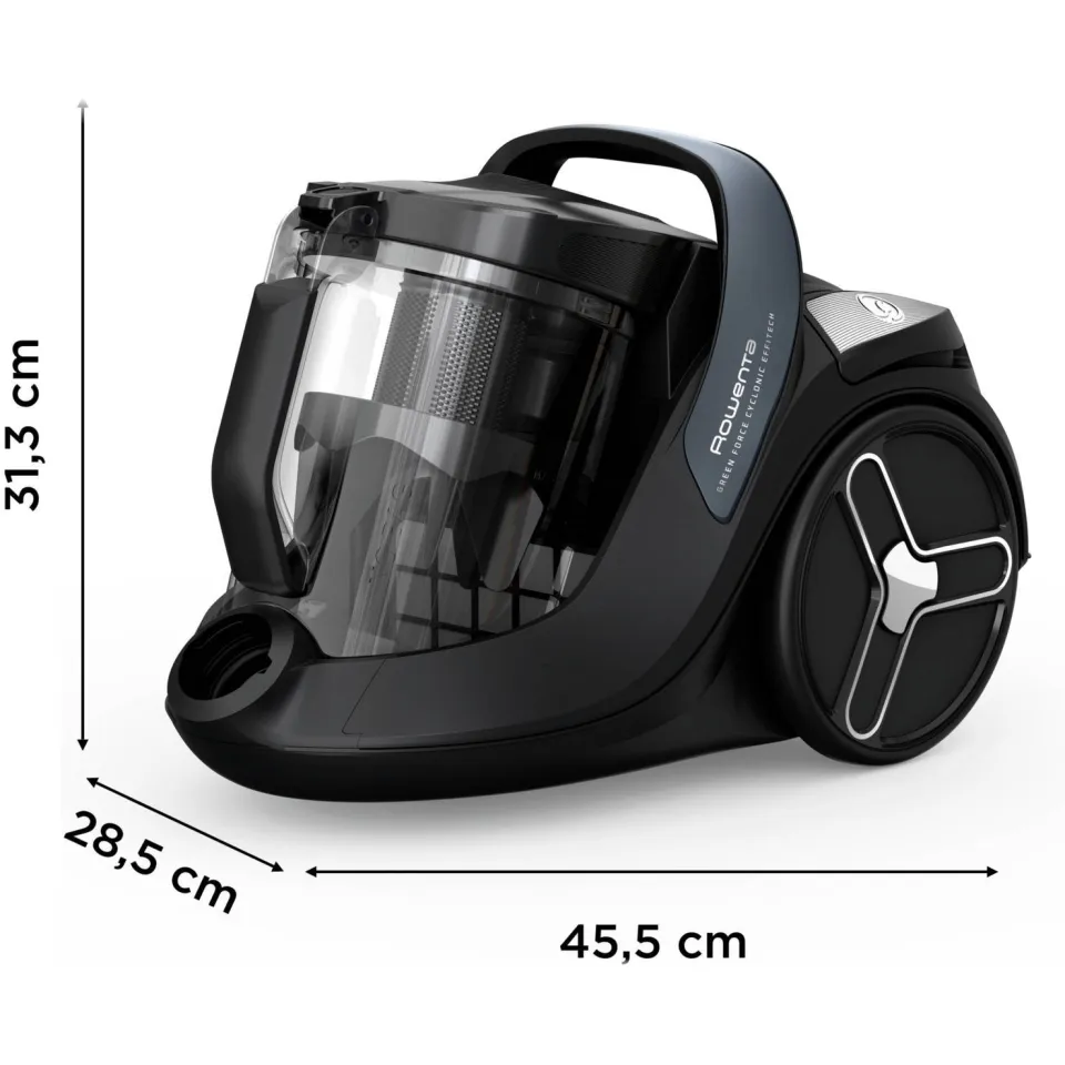 Rowenta G-Force Cyclonic Effitech® RO7C36 Stofzuiger zonder zak grijs, foto 4