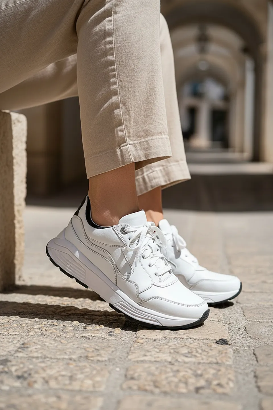Xsensible Golden Gate Stretchwalker sneakers wit, foto 6
