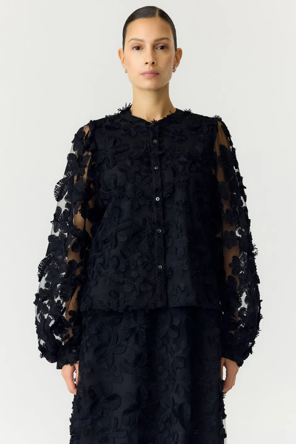 Yas Yaskarly blouse zwart, foto 6