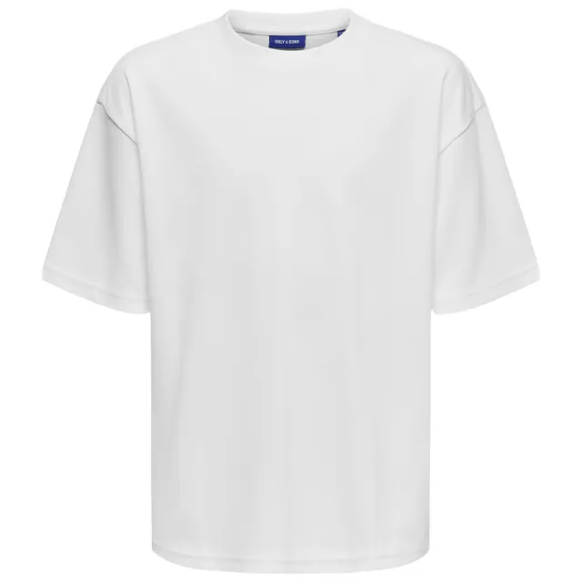 Only & Sons Junior oversized t-shirt wit