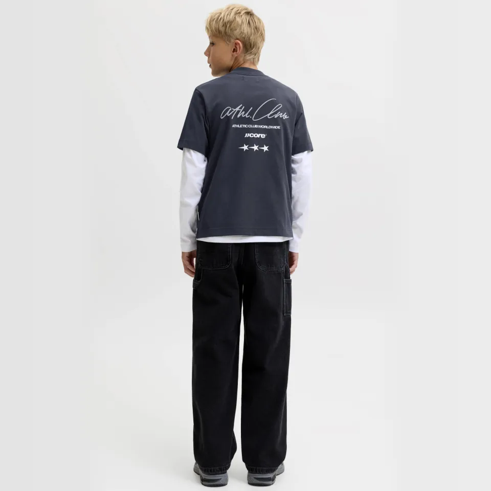 Jack & Jones t-shirt met backprint donkerblauw, foto 4
