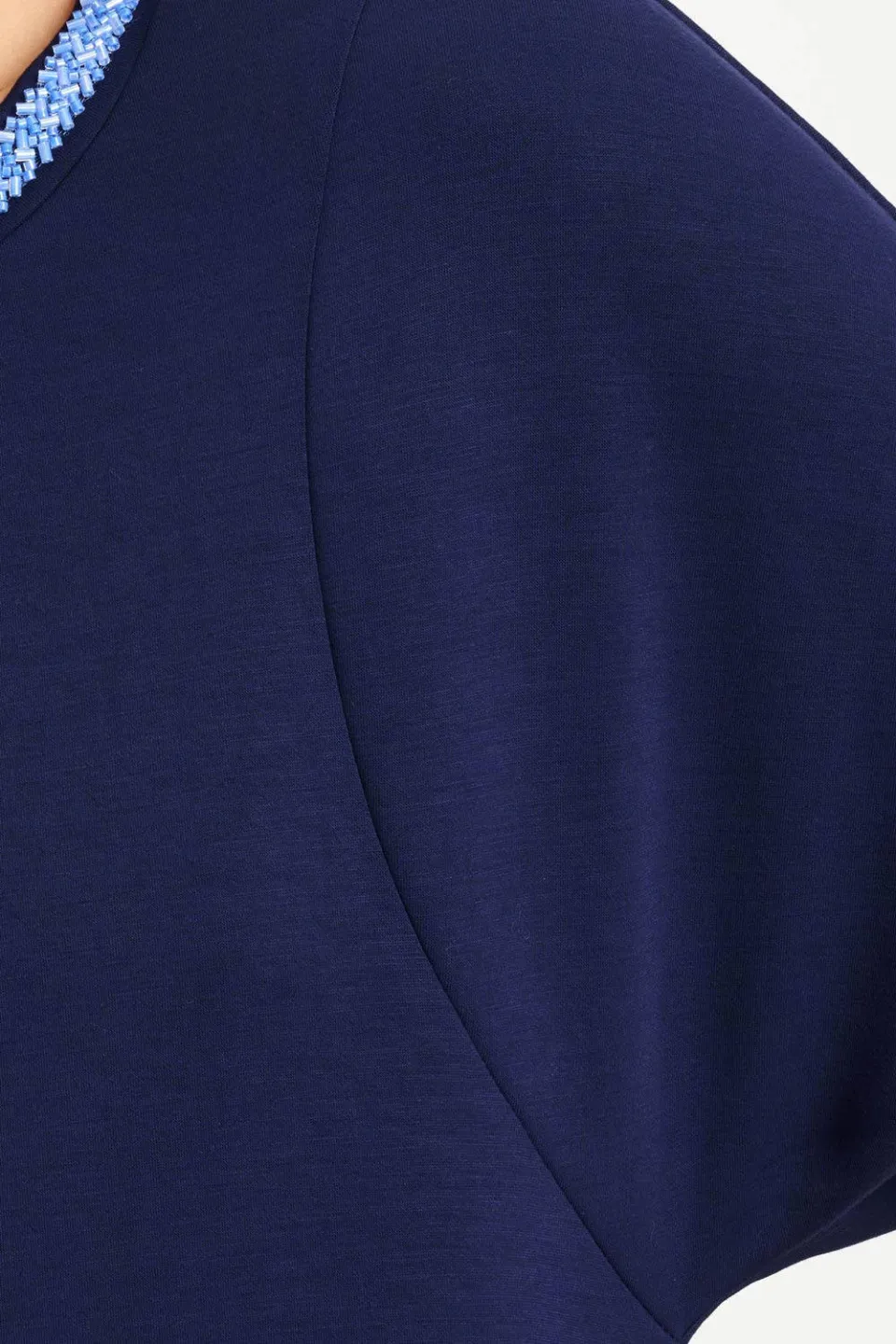POM Amsterdam Macy midi jurk donkerblauw, foto 5