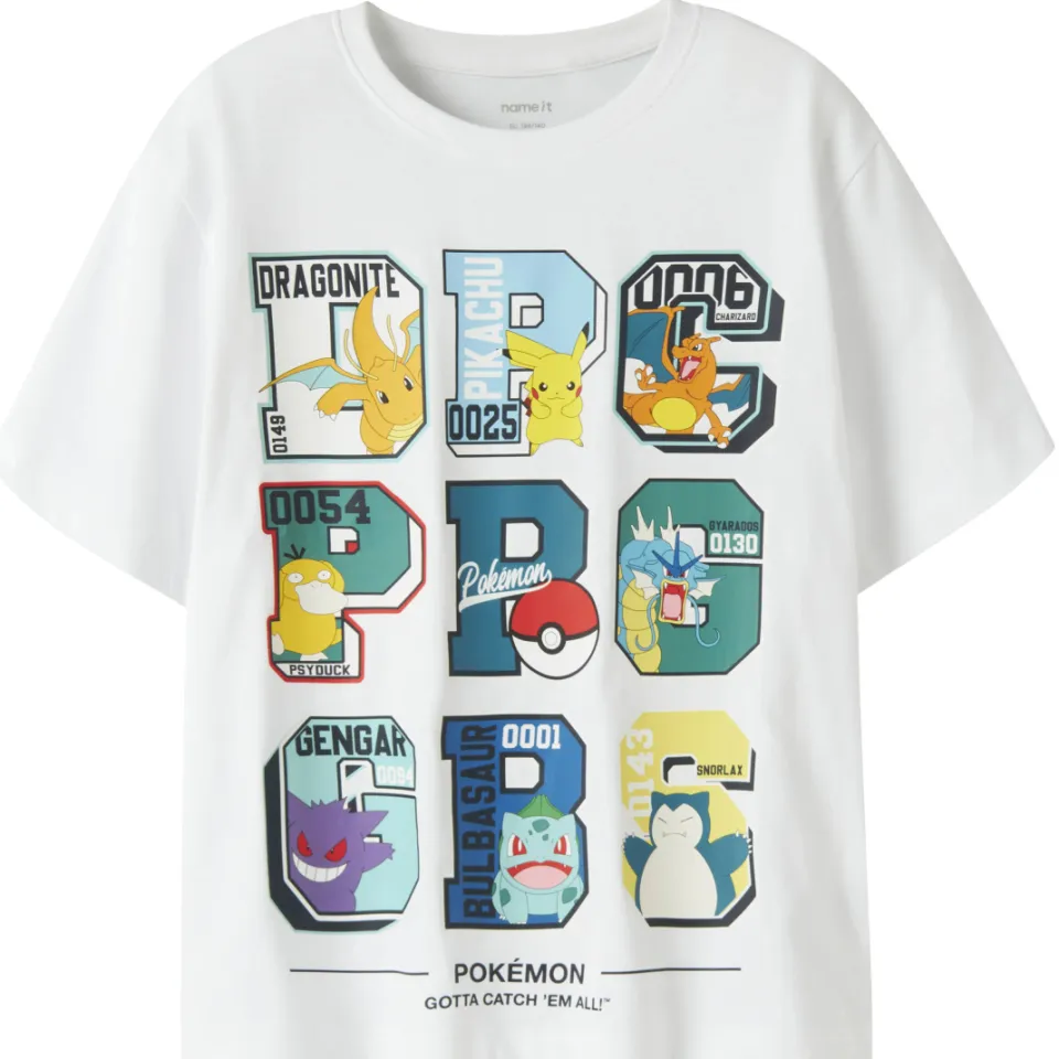 NAME IT KIDS Pokemon regular fit t-shirt wit, foto 2
