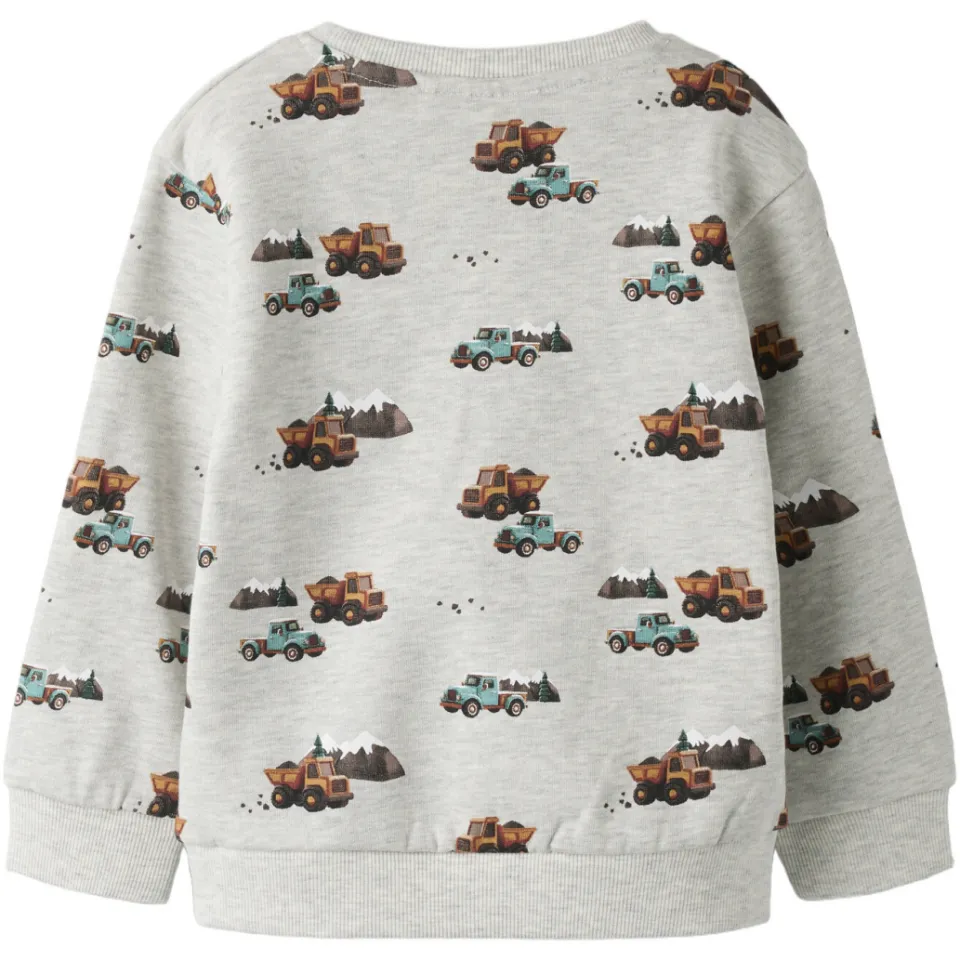 NAME IT MINI sweater lichtgrijs met print, foto 2