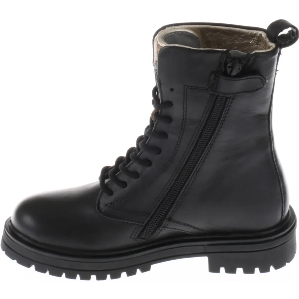 Red Code leren veterboots zwart, foto 3