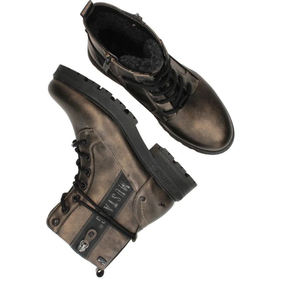 Mustang veterboots brons goudkleur, foto 7