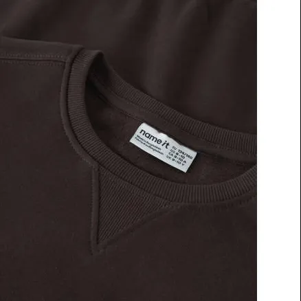 NAME IT KIDS sweater - donkerbruin, foto 4