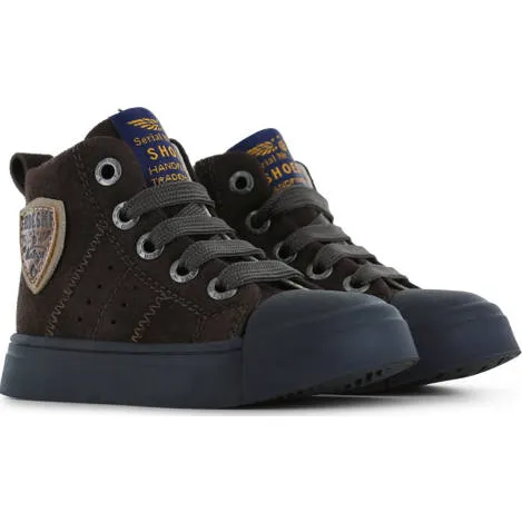 Shoesme suède sneakers - donkerbruin, foto 3