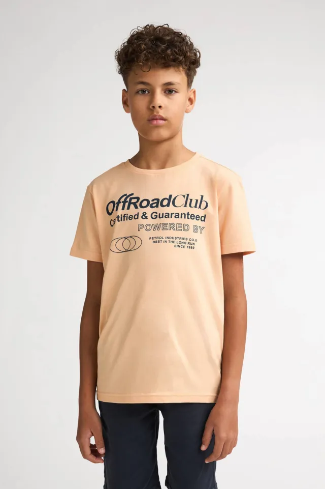 Petrol Industries T-shirt lichtoranje