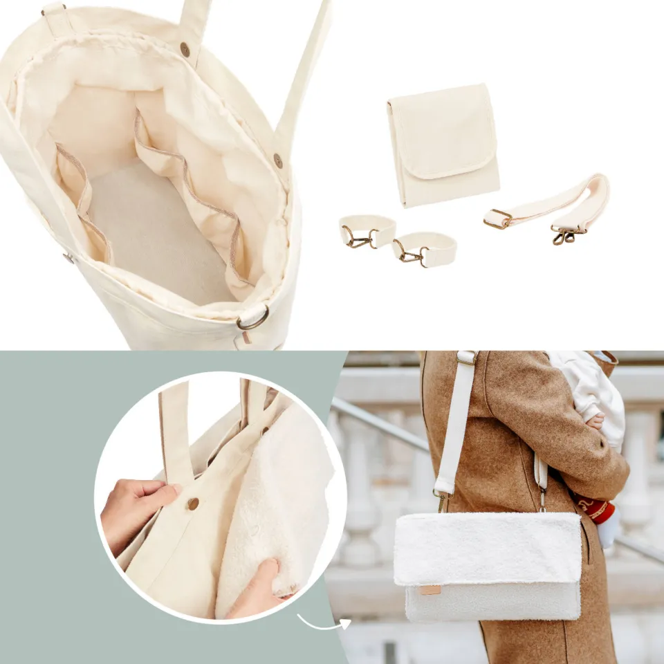 Babymoov Tote Bag Sherpa luiertas licht beige, foto 8