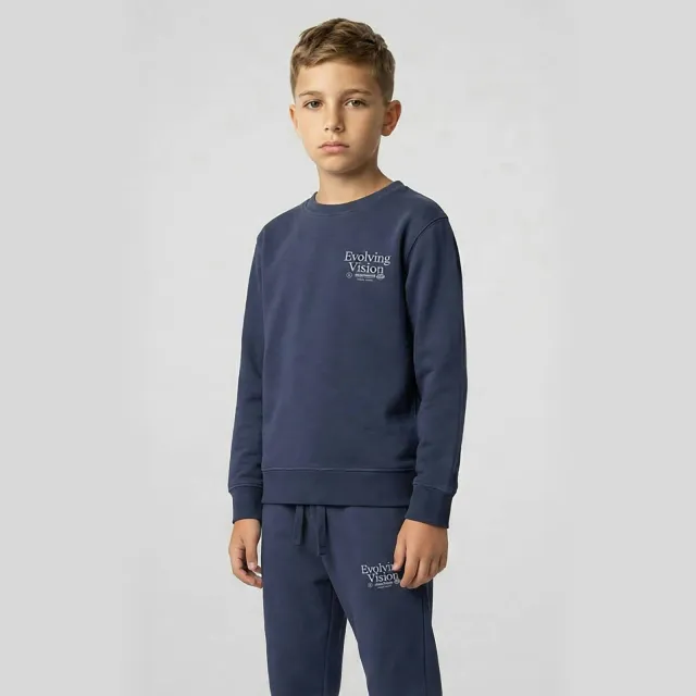 Cars sweater met backprint - marineblauw