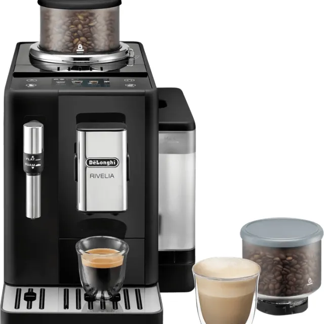 DeLonghi Rivelia EXAM440.35.B espressomachine zwart antraciet-zwart