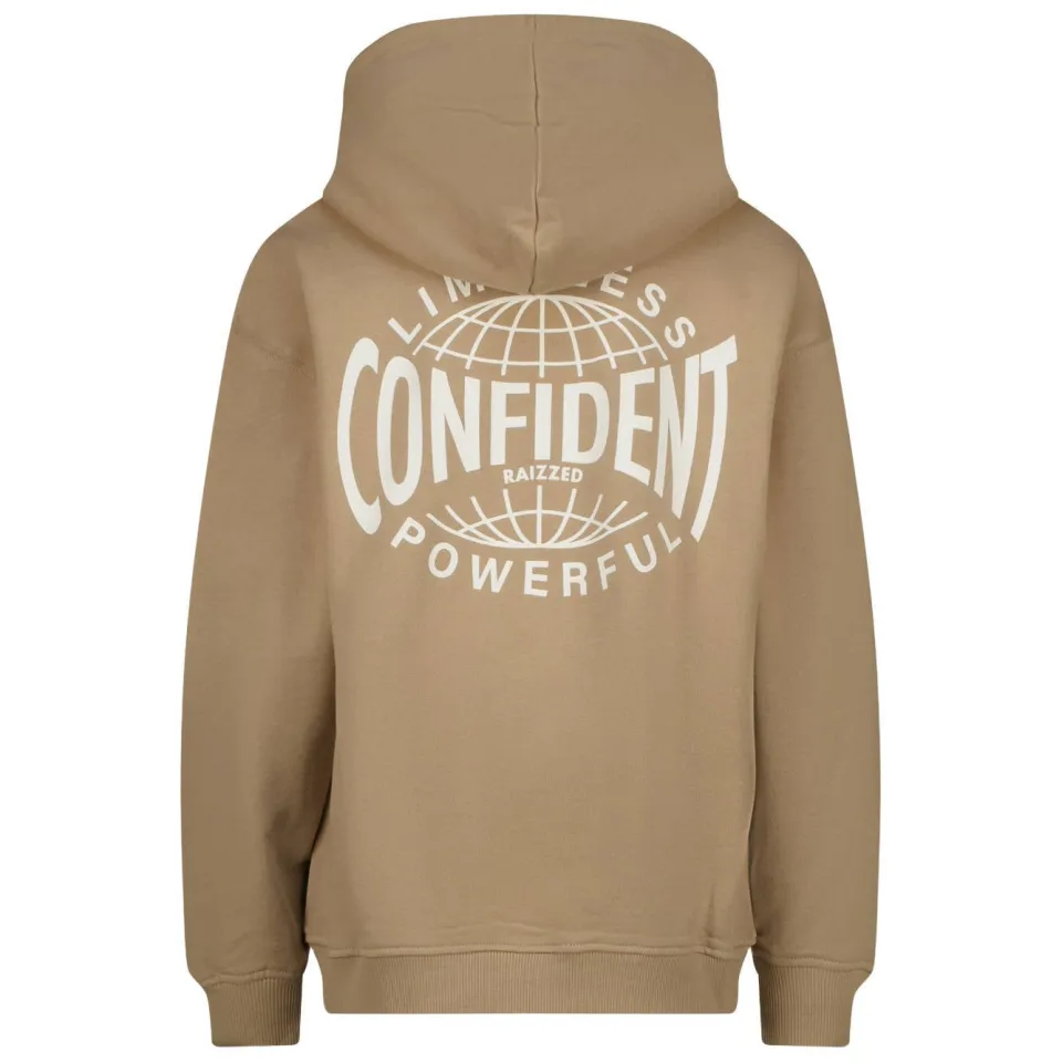 Raizzed hoodie met backprint - bruin, foto 4