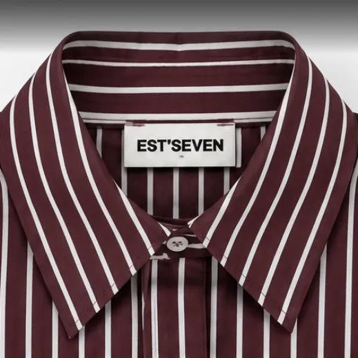 Est'seven Varissa blouse donkerrood bordeaux, foto 4