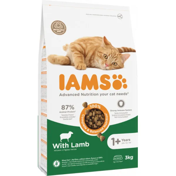 Iams for Vitality kattenvoer met lam 3 kg