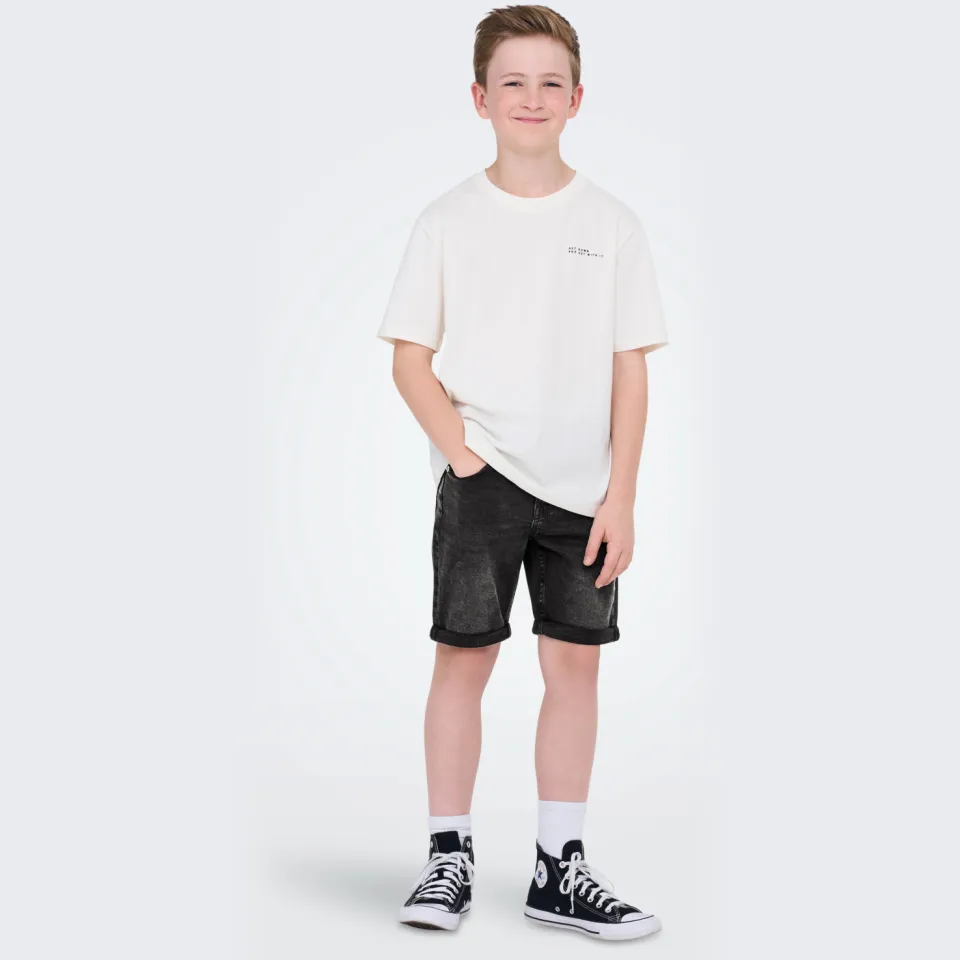 Only & Sons Junior regular jeansshort washed black, foto 5