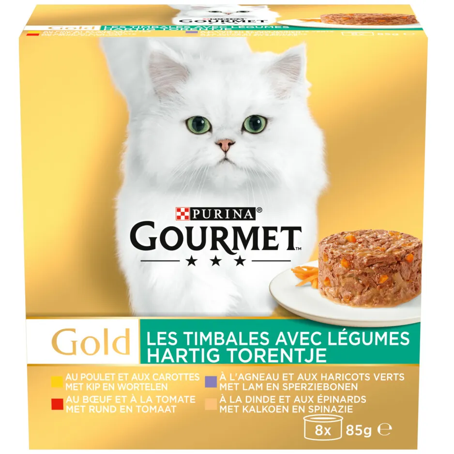 Gourmet Gold Hartig Torentje natvoer kat 85 g, foto 3
