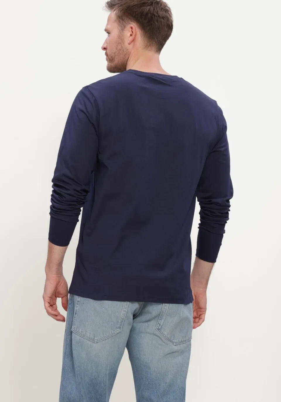 Lyle & Scott longsleeve donkerblauw, foto 5