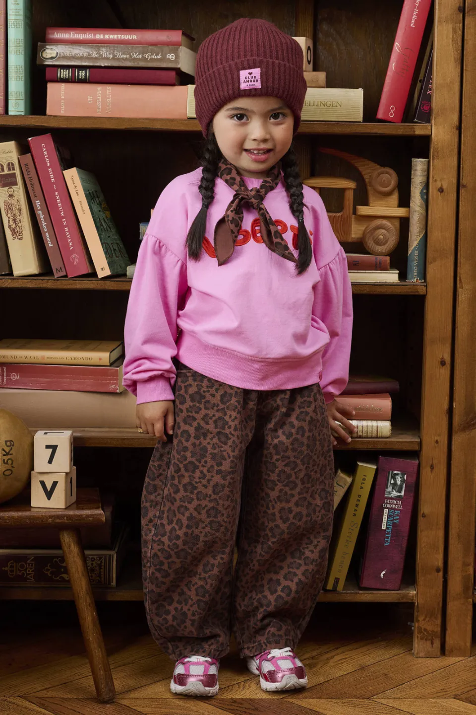 Z8 mini Molly baggy broek bruin/zwart, foto 7