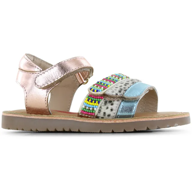 Shoesme sandaal rosé blauw Rosé/blauw