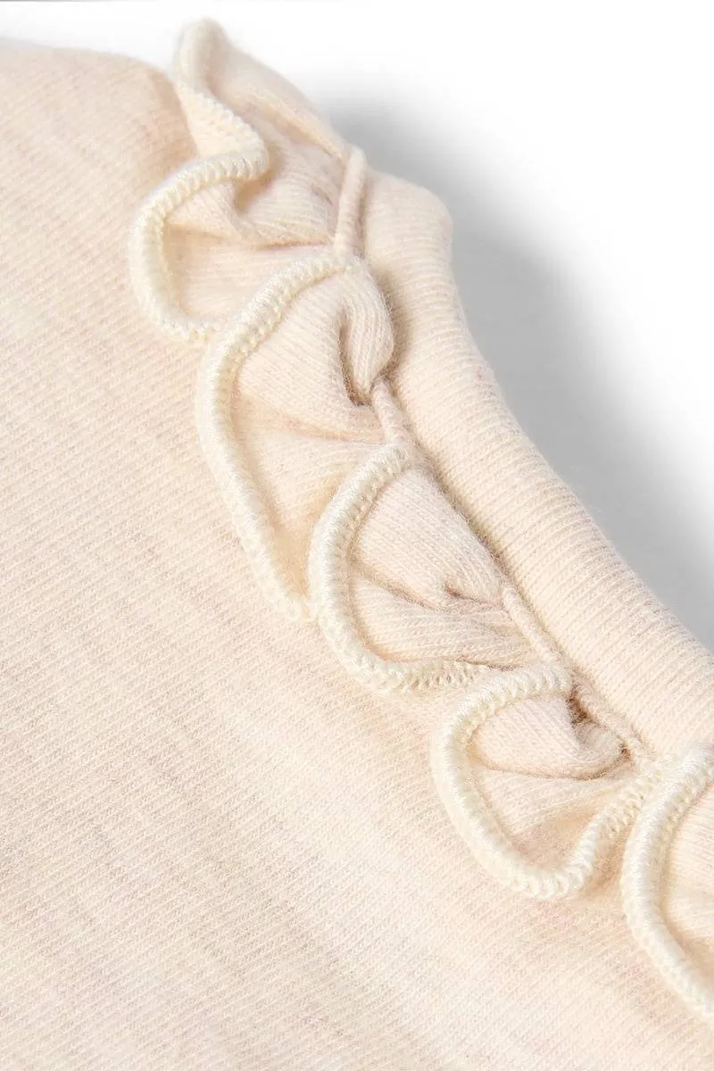 Little Dutch katoenen romper met ruches en print - beige, foto 7