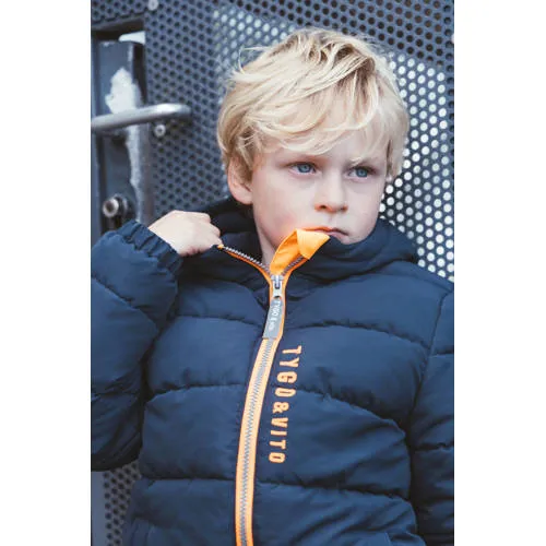 TYGO & vito gewatteerde winterjas donkerblauw, foto 5