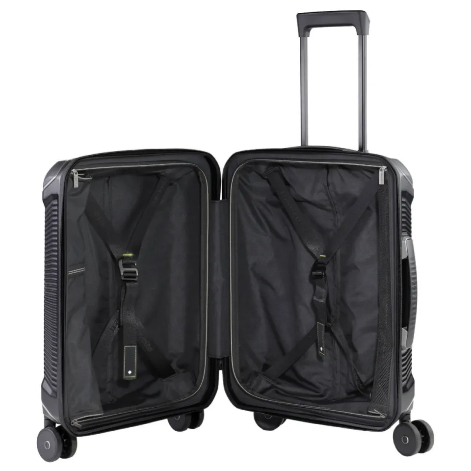 Travelite Millennium handbagage koffer 55 cm zwart, foto 3