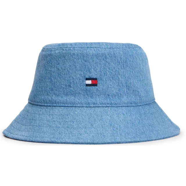 Tommy Hilfiger denim bucket hat lichtblauw