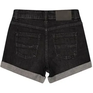 Vingino regular waist jeansshort black denim meisjes, foto 2