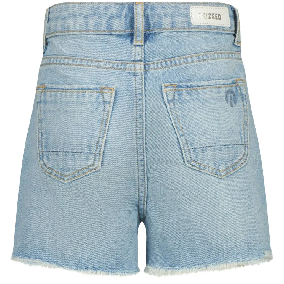 Raizzed high waist jeansshort lichtblauw denim, foto 3