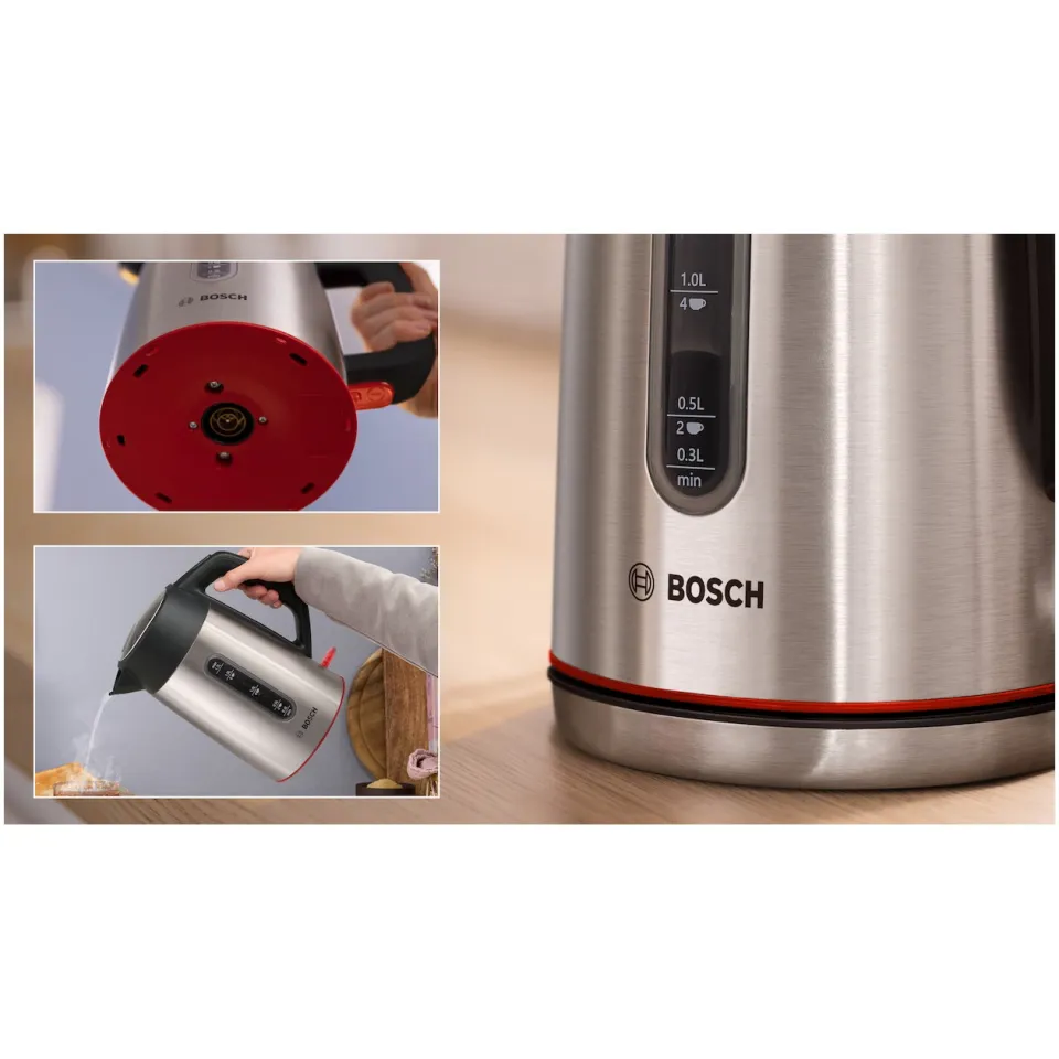 Bosch TWK5M440 waterkoker RVS, foto 3