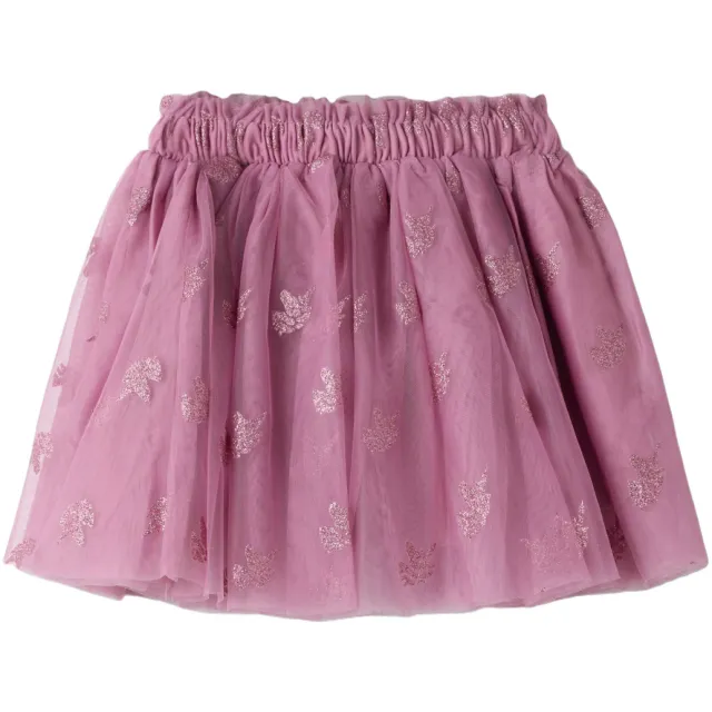 NAME IT MINI korte tule rok roze