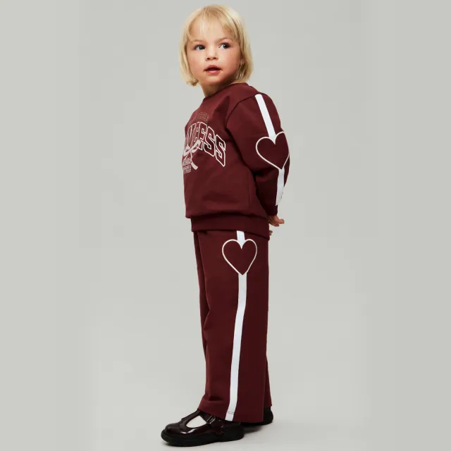 NAME IT NMFBOTANJA wide leg broek donkerrood Donkerrood/wit
