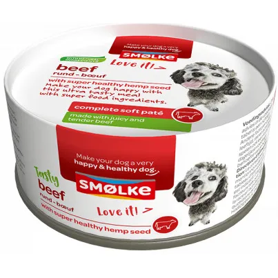 Smolke Smølke Soft Paté rund hondenvoer 24 x 125 g