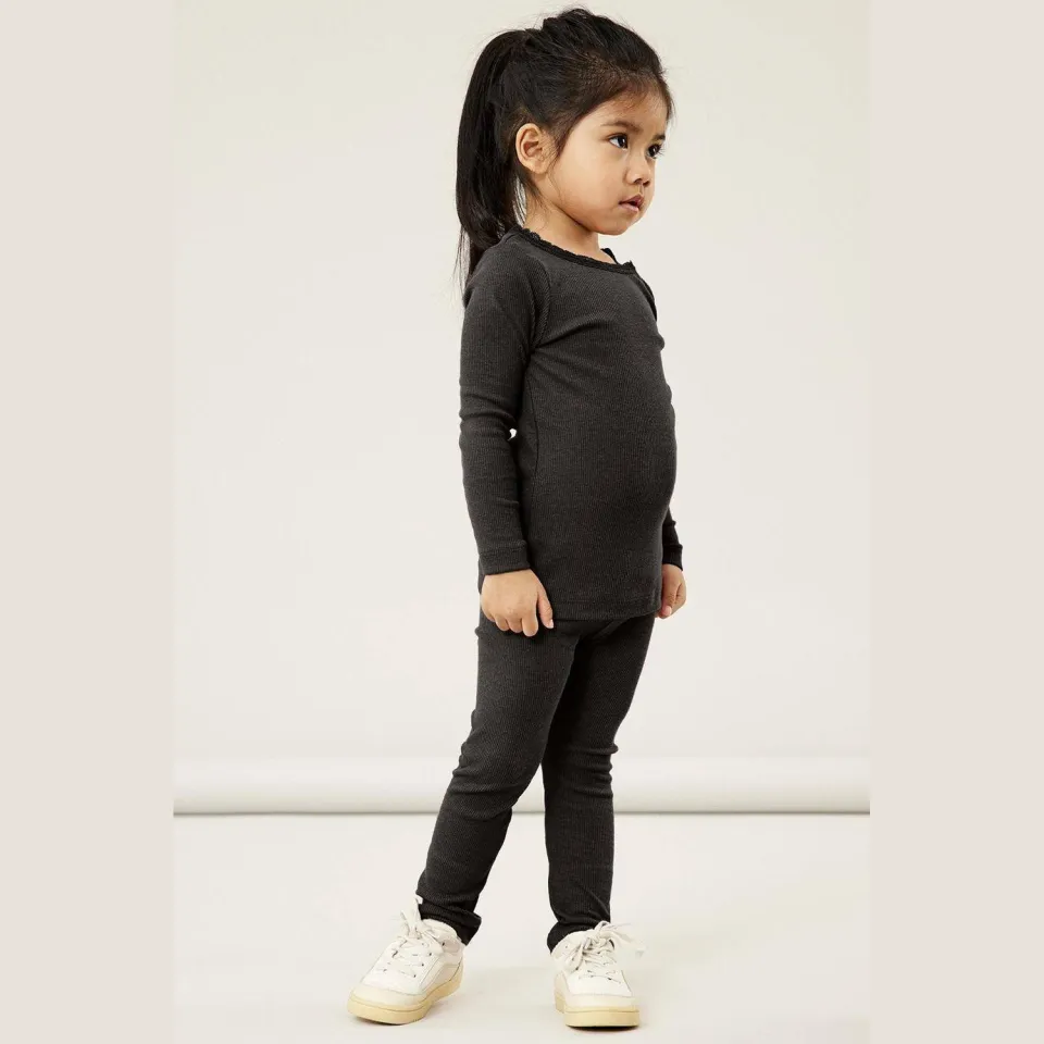 NAME IT MINI ribgebreide longsleeve zwart, foto 8