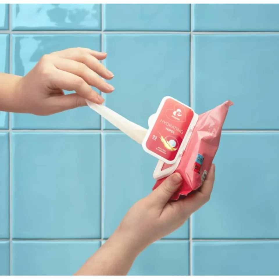 Easyglide hydraterende intieme doekjes met glijmiddel en olie, foto 3