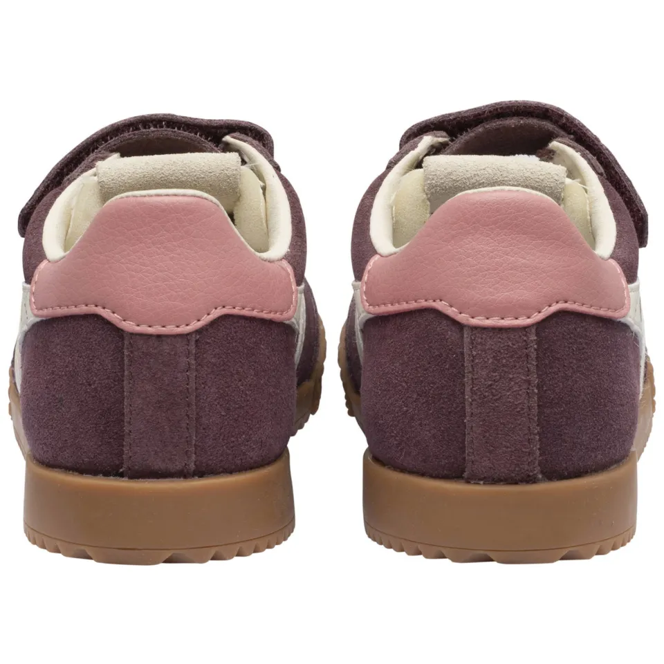 Gola Elan leren sneakers - aubergine/wit/roze, foto 5
