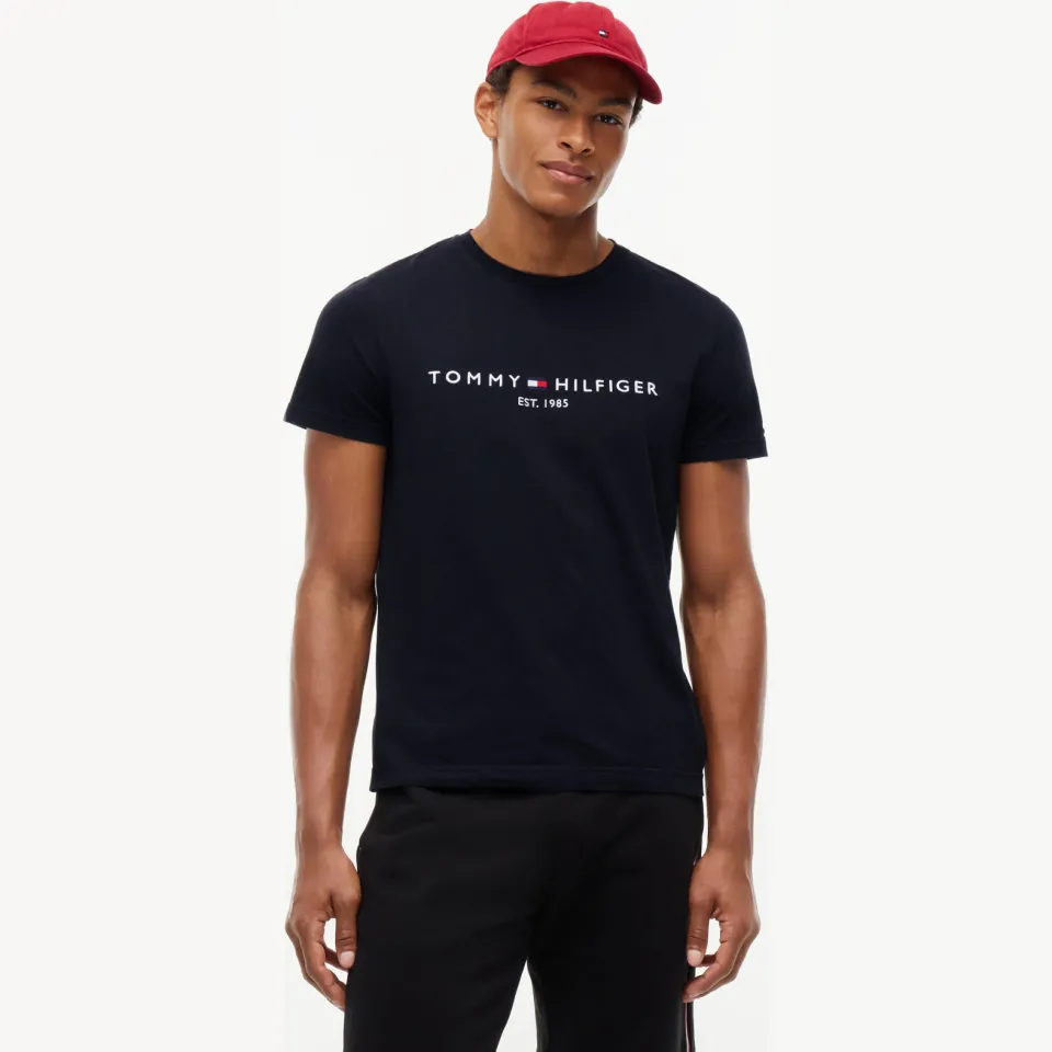 Tommy Hilfiger T-shirt met logo zwart