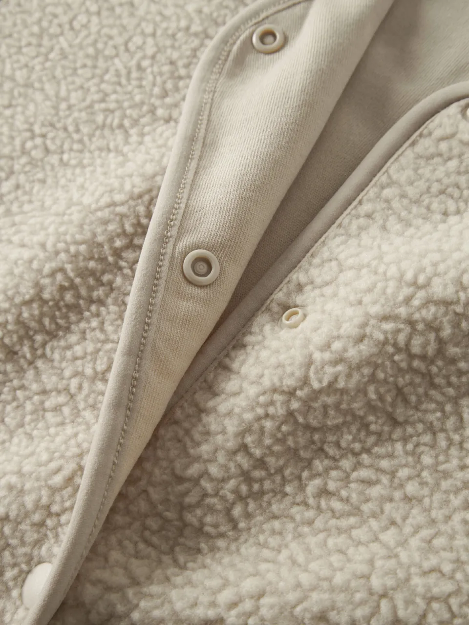 NAME IT KIDS rechtvallend teddy gilet - beige Effen, foto 4