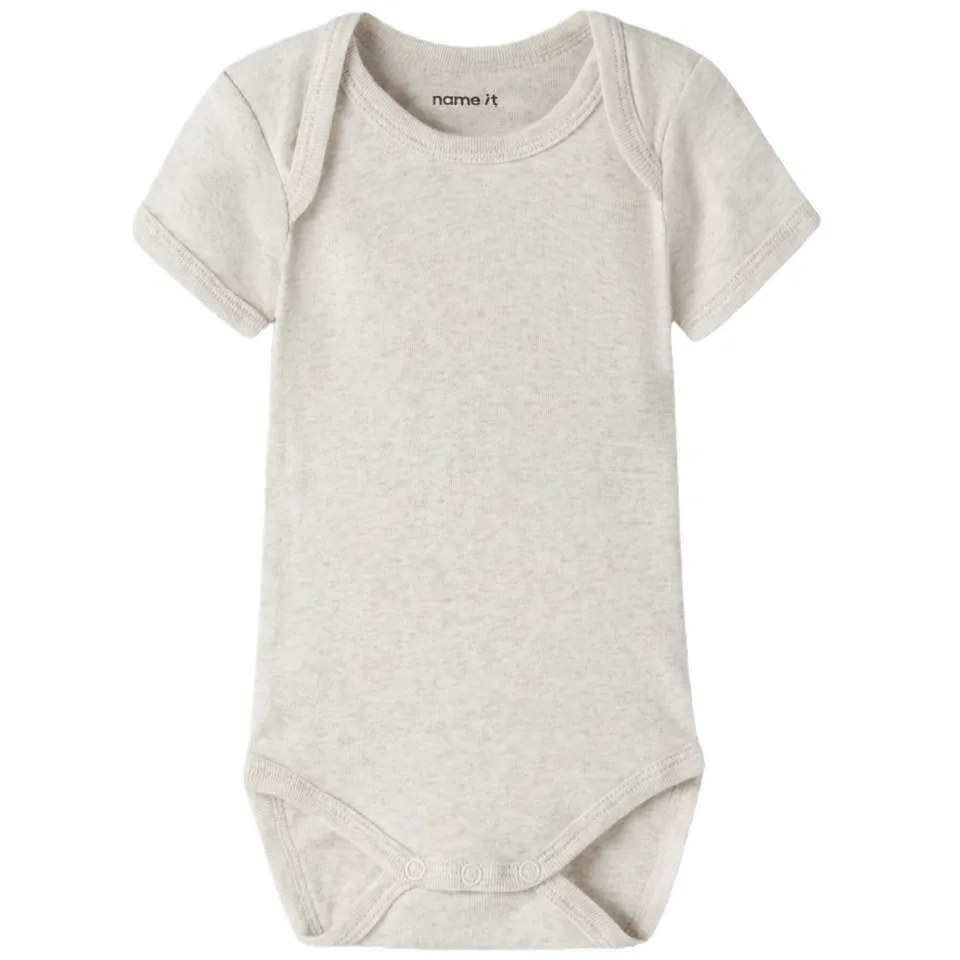 NAME IT BABY romper - bruin/groen/grijs (set van 3), foto 3