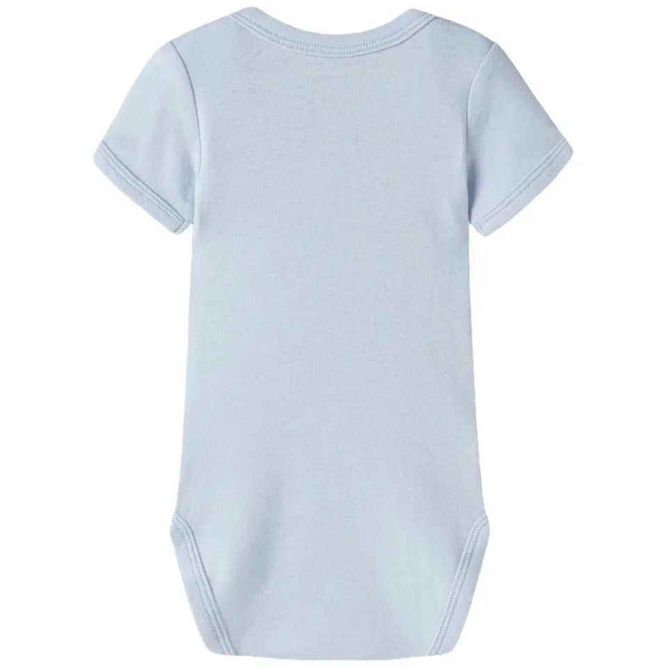 NAME IT BABY romper - blauw/grijs/donkerblauw (set van 3), foto 3