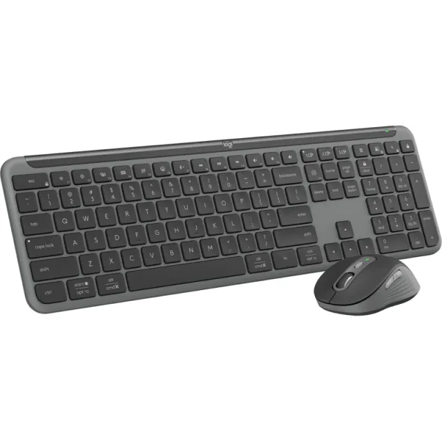 Logitech MK950 Signature Slim Draadloze Toetsenbord en Muis Combo Qwerty Zwart