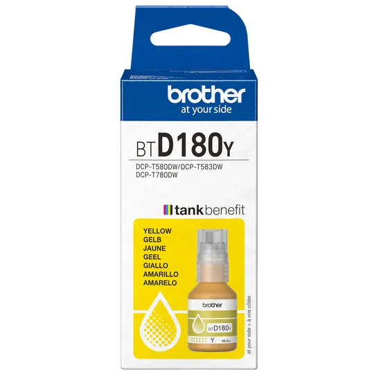 Brother BTD180Y Inktfles Geel