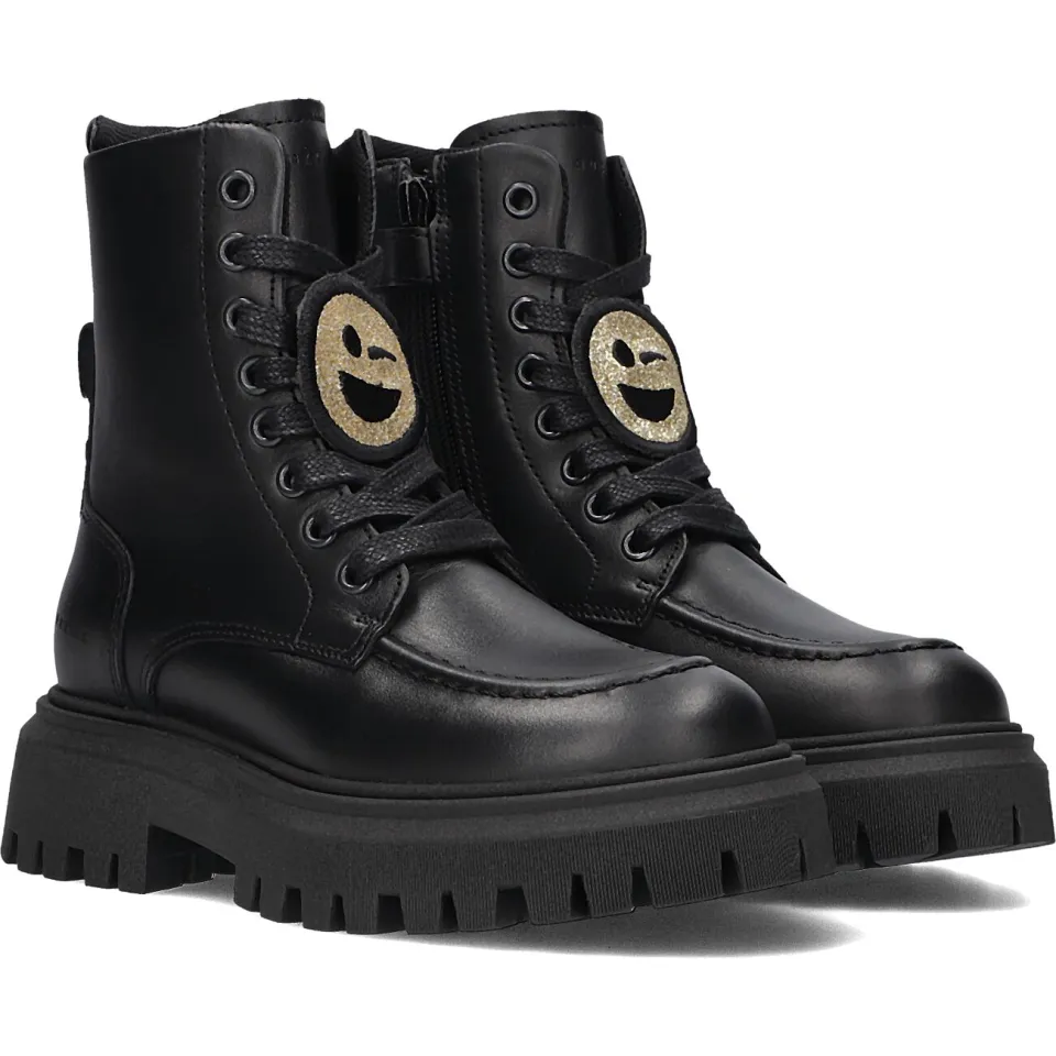 Nubikk Fae Bobbi Jr leren veterboots zwart, foto 3
