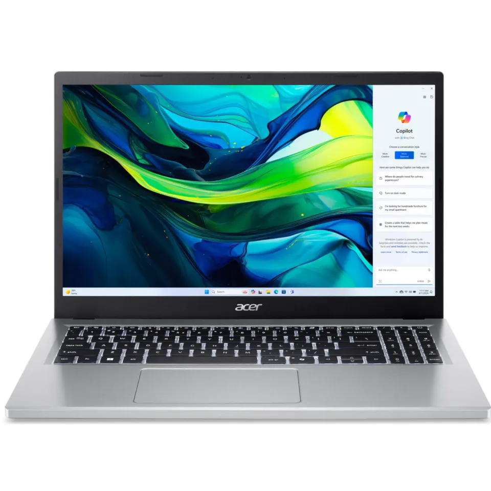 Acer Aspire Go 15 AG15-32P-3534 laptop zilver, foto 3