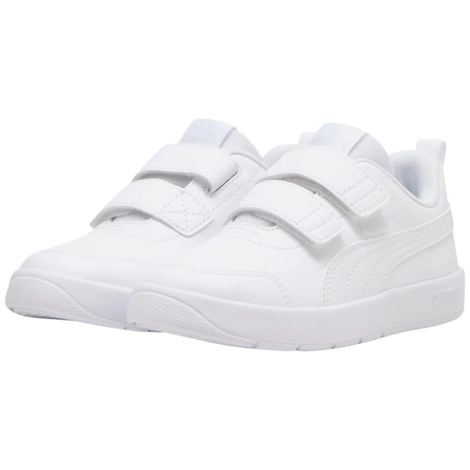 Puma Courtflex V3 sneakers wit, foto 4