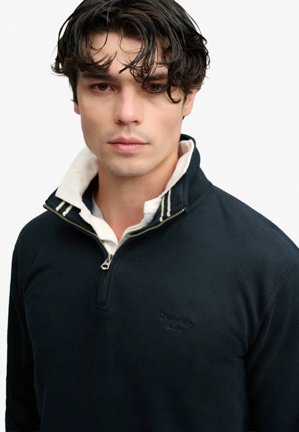 Superdry relaxed fit trui - donkerblauw, foto 5